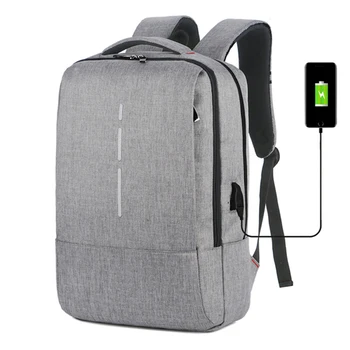 

Men Backpack With USB Charging 15.6 Inch Laptop Notebook Mochila Male Waterproof Back Pack Backbag School Backpack For Teenage