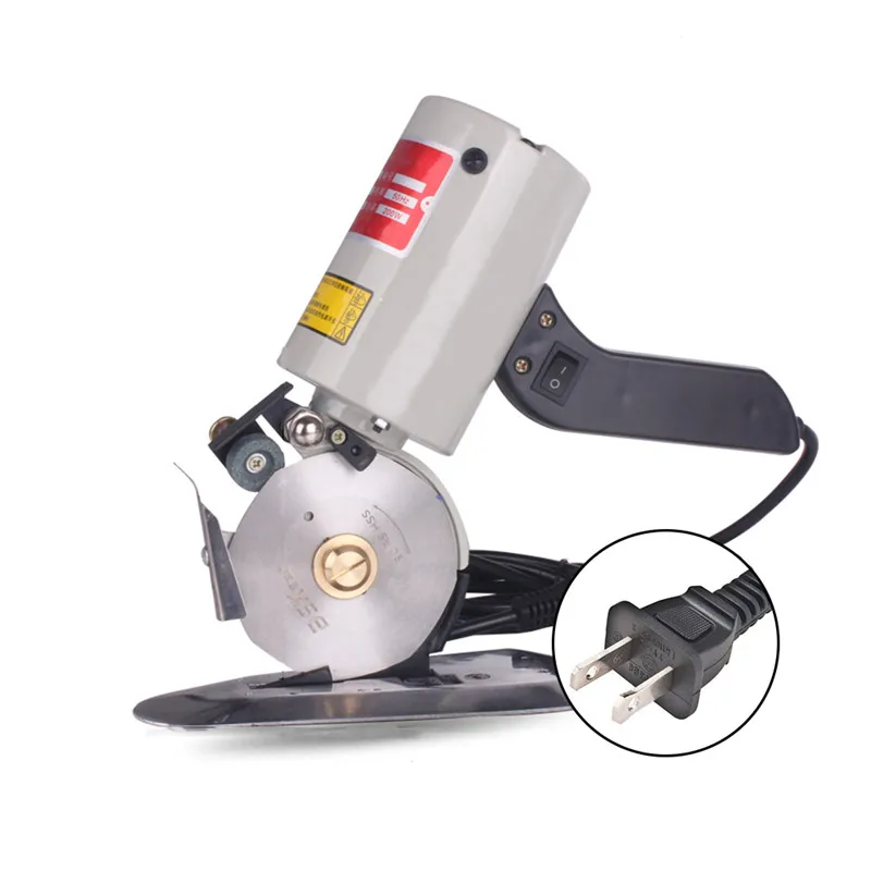 90mm Electric Round Knife Fabric Cloth Saw Cutter 110V 220V 200W Cutting Machine For Cotton Silk Leather Cut Tools EUUS Plug (1)