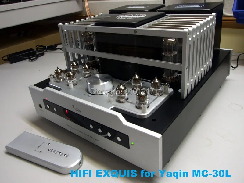 YAQIN MC-30L EL34 Push-Pull ламповый усилитель HIFI EXQUIS 6CA7 лампа Интегрированный усилитель с выходом для наушников Пульт дистанционного MS-20L