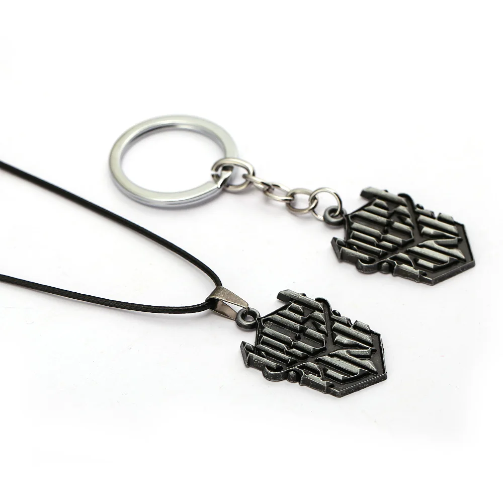 HSIC Game Jewelry Frostpunk Pendant Necklace Charms Cosplay Costume Props For Fans black Rope Chains Colar Father's Day Gifts |