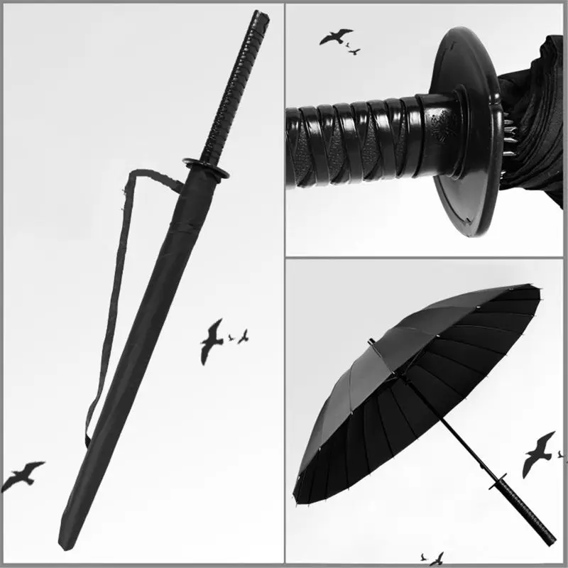 

New Samurai Sword Handle Umbrella Ninja Katana Japanese Long Umbrella
