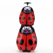 Child Cartoon Trolley Luggage Travel Bag Backpack Luggage Sets & Boys and Girls School Bag 17″ inch Rolling Luggage 2pcs