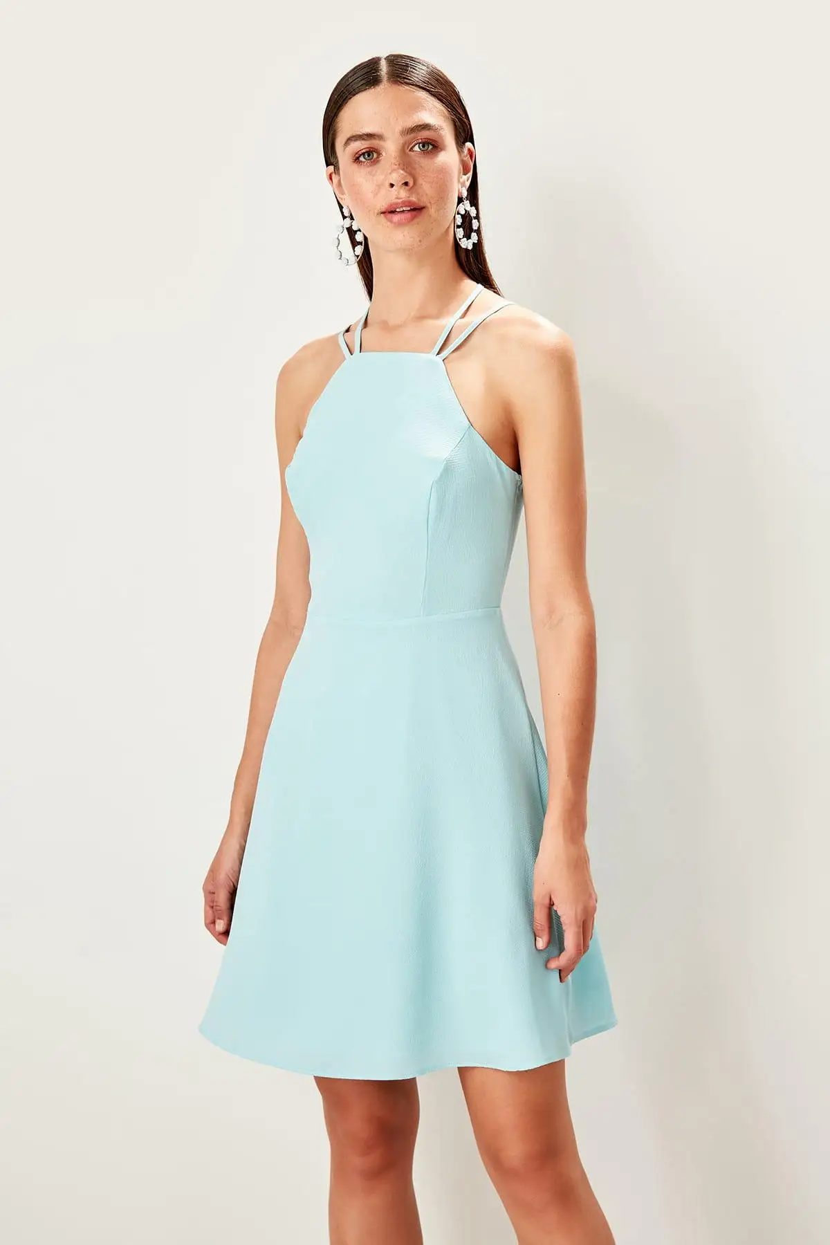 

Trendyol Mavi Halter-neck Dress TWOSS19LJ0357