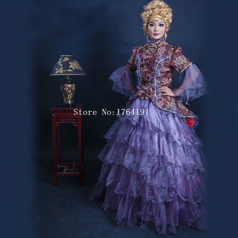 purple rococo dress