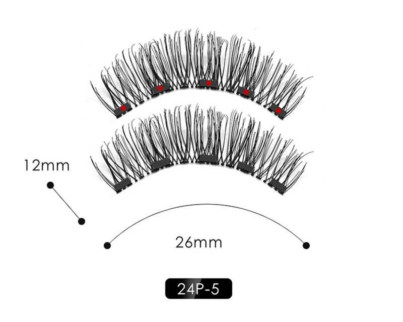 Магнитные ресницы 3D натуральные ресницы многоразовые ручной работы крест накрест Накладные ресницы Новые 5 магнитные Накладные ресницы с подарочной коробкой