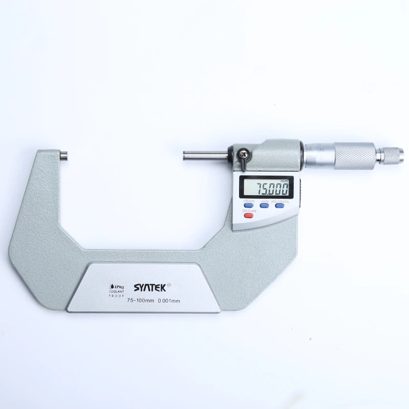 75 100mm 0.001mm IP65 Electrical Micrometer 50 75mm Portable Digital