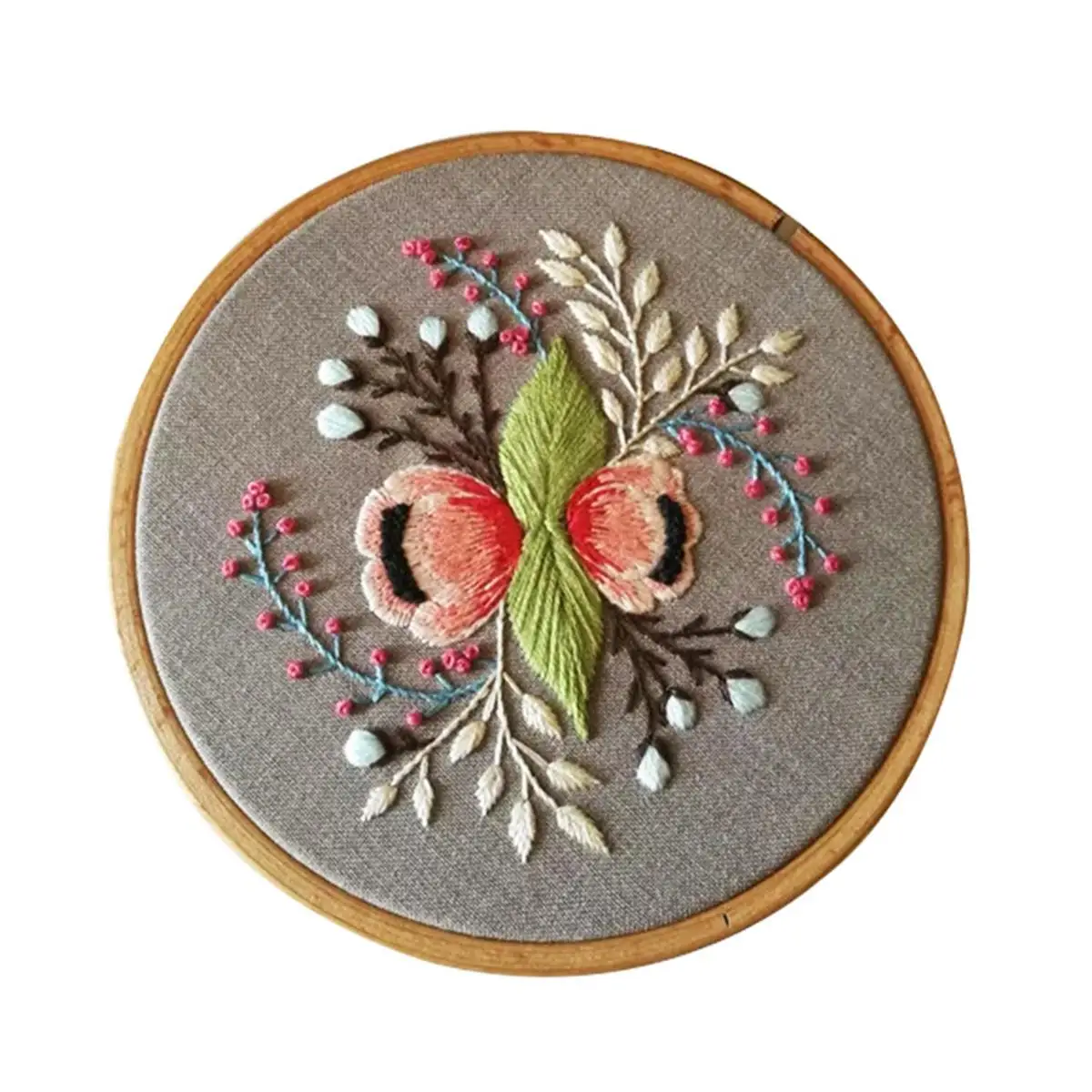 DIY ленточный Набор для вышивания цветов с рамкой для начинающих наборы для рукоделия серия для вышивания крестиком художественные изделия швейный Декор - Цвет: 2