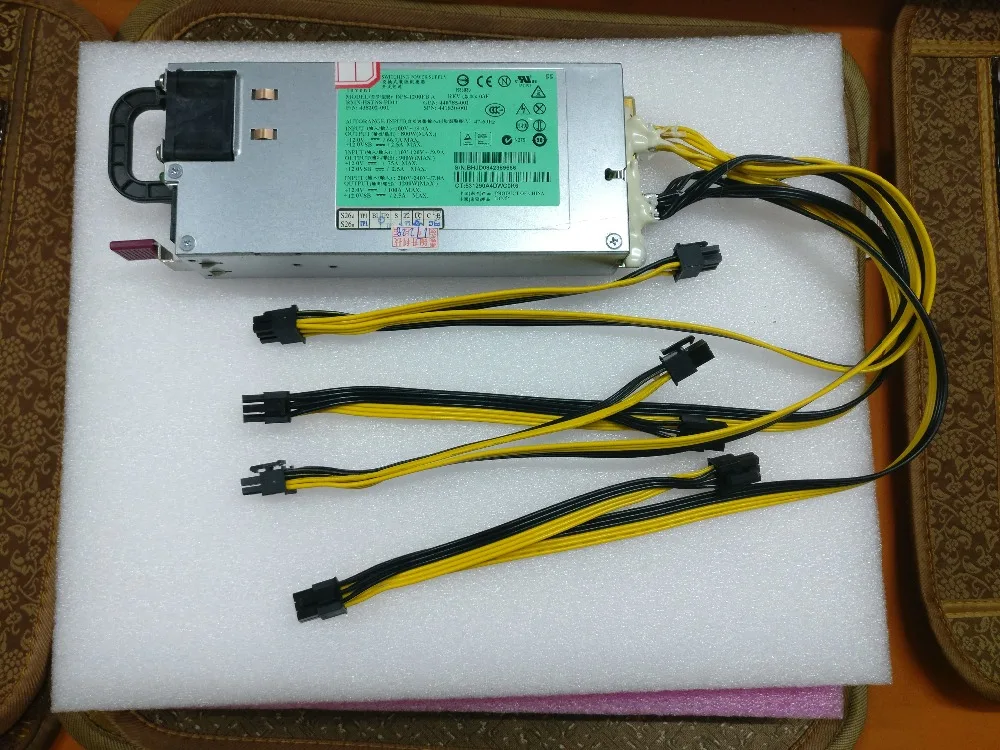 Free shipping BTC LTC miners for power ultra small size low noise 1200w 12V 100A output