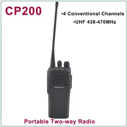 Новый CP200 UHF 438-470 MHz 4 обычных каналов Портативное двухстороннее радио (для моторолаа)