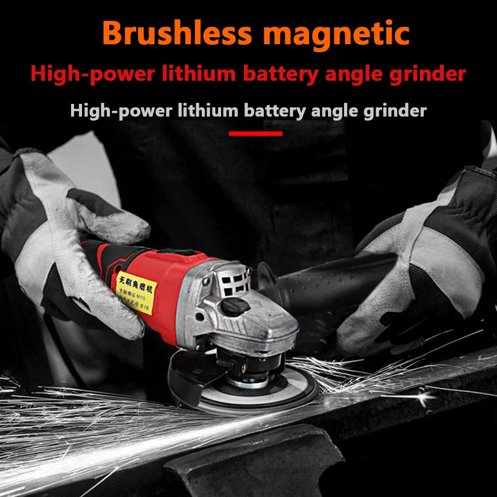 860W Angle Grinder 12V Cordless Lithium-Ion 4000mAh Grinding Machine Grinder Angle Electric Grinder Grinding Power Tools 860W Angle Grinder 12V Cordless Lithium-Ion 4000mAh Grinding Machine Grinder Angle Electric Grinder Grinding Power Tools