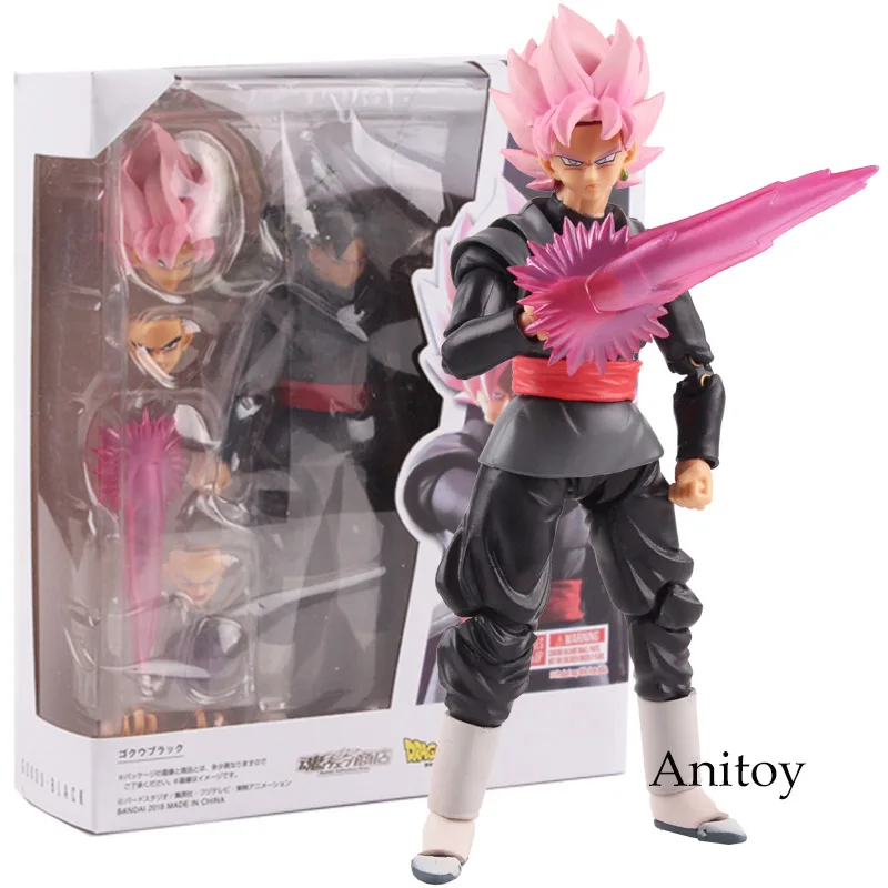 

SHF S.H.Figuarts Dragon Ball SUPER Super Saiyan Rose Goku Black Zamasu PVC Gokou Black Figure Collectible Model Toy 15cm