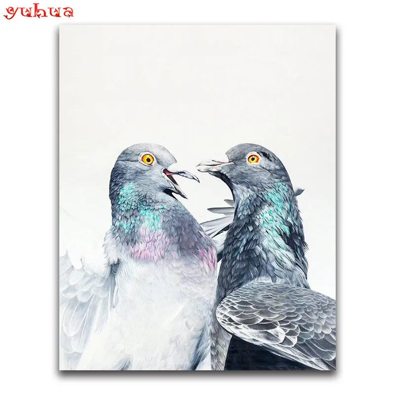 Full Round Diamond painting Cross stitch Animal pigeon Full Square Diamond mosaic 5D DIY Diamond embroidery_