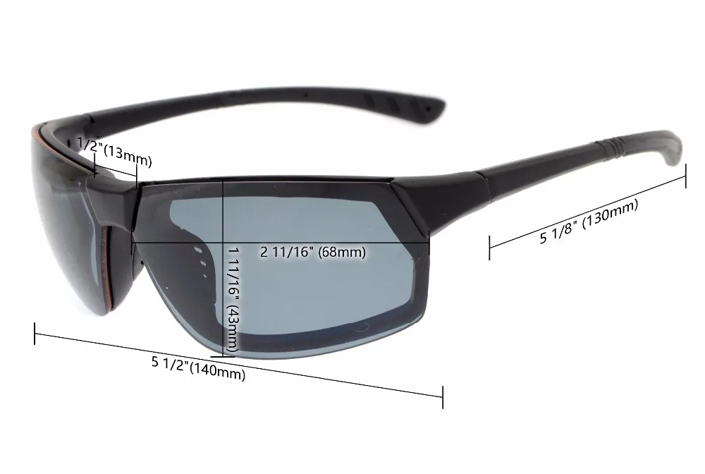 Th6157 бифокальные Eyekepper TR90 ломкий спортивные бифокальные Солнцезащитные очки для женщин+ 1.0/1.5/2.0/2.5/3.0