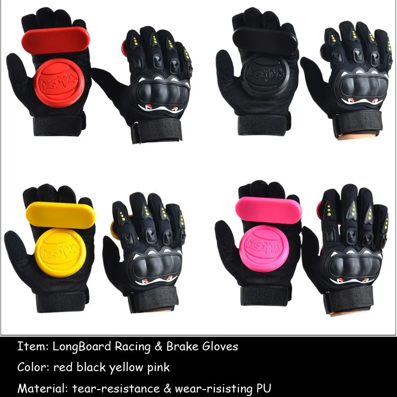 Skateboard Longboard Slide Gloves With Slider Professional Protective Gloves For Skating