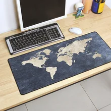 Игровой коврик для мыши карта мира 700x300 мм DIY XL большой коврик для мыши геймер с фиксацией краев аксессуары для ПК эргономичный коврик для ноутбука