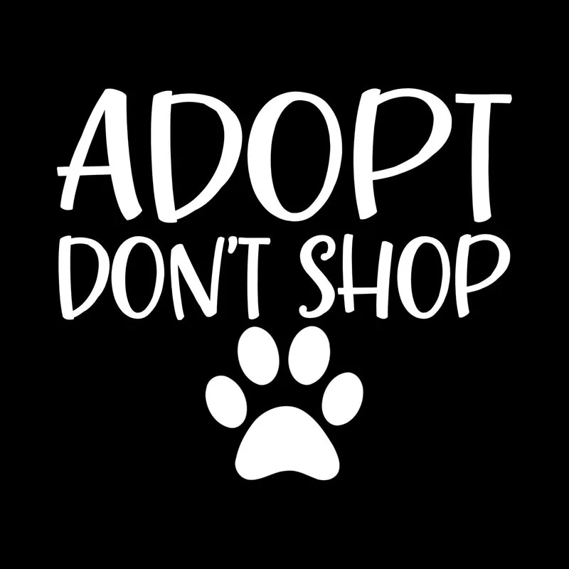 YJZT 14 7 см * 12 ADOPT Don SHOP Rescue Dog Pet Love Paw Print Puppy виниловая Автомобильная наклейка Stiker