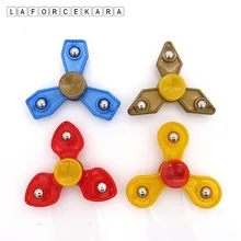 Ручной Спиннер Tri-Spinner игрушка-Непоседа 6 см Пластиковый Спиннер для аутистов СДВГ Игрушки Для Снятия Стресса Squeeze Fun For Autism подарок