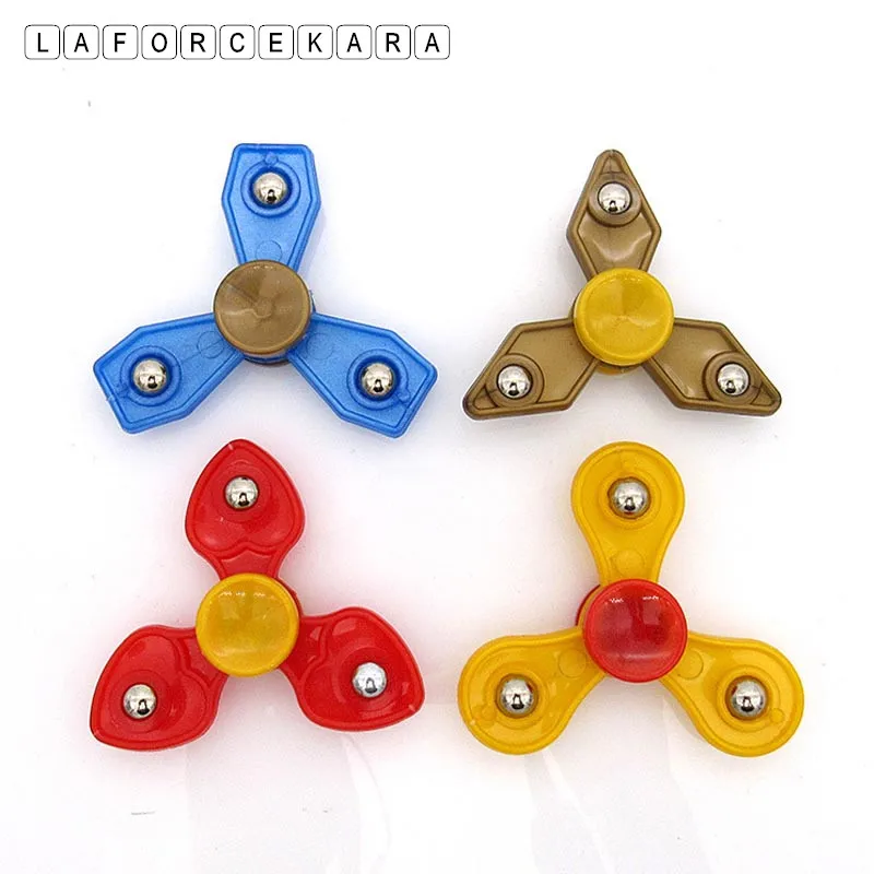 

Hand Spinner Tri-Spinner Fidgets Toy 6 cm Plastic Fidget Spinner Autism ADHD Stress Toys Squeeze Fun For Autism gift