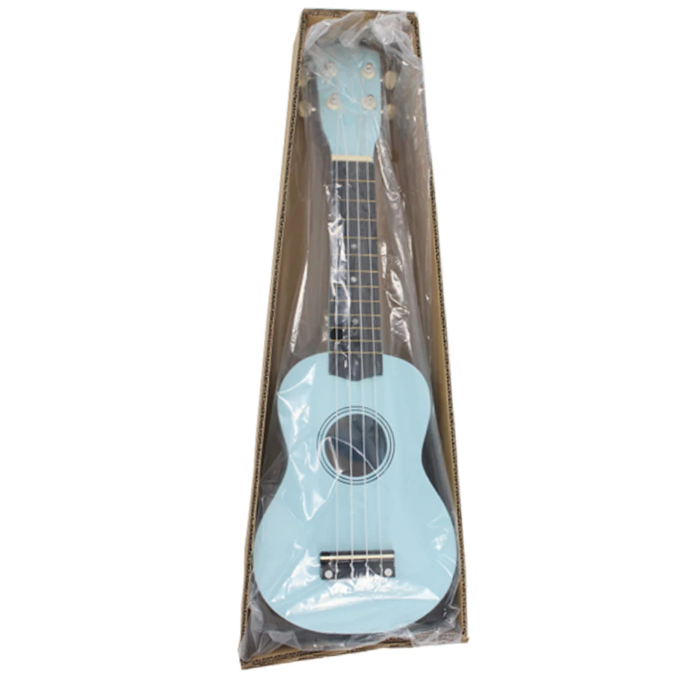 21 дюймов Для Начинающих Акустическая Гавайская гитара для студентов детская синяя липа 4 струны мини Гавайская гитара Ukelele