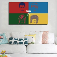 Freddie Mercury Queen Band Wallpaer Minimalist Wall Art Canvas Poster And Print Canvas Painting Decorative Picture Bedroom Decor