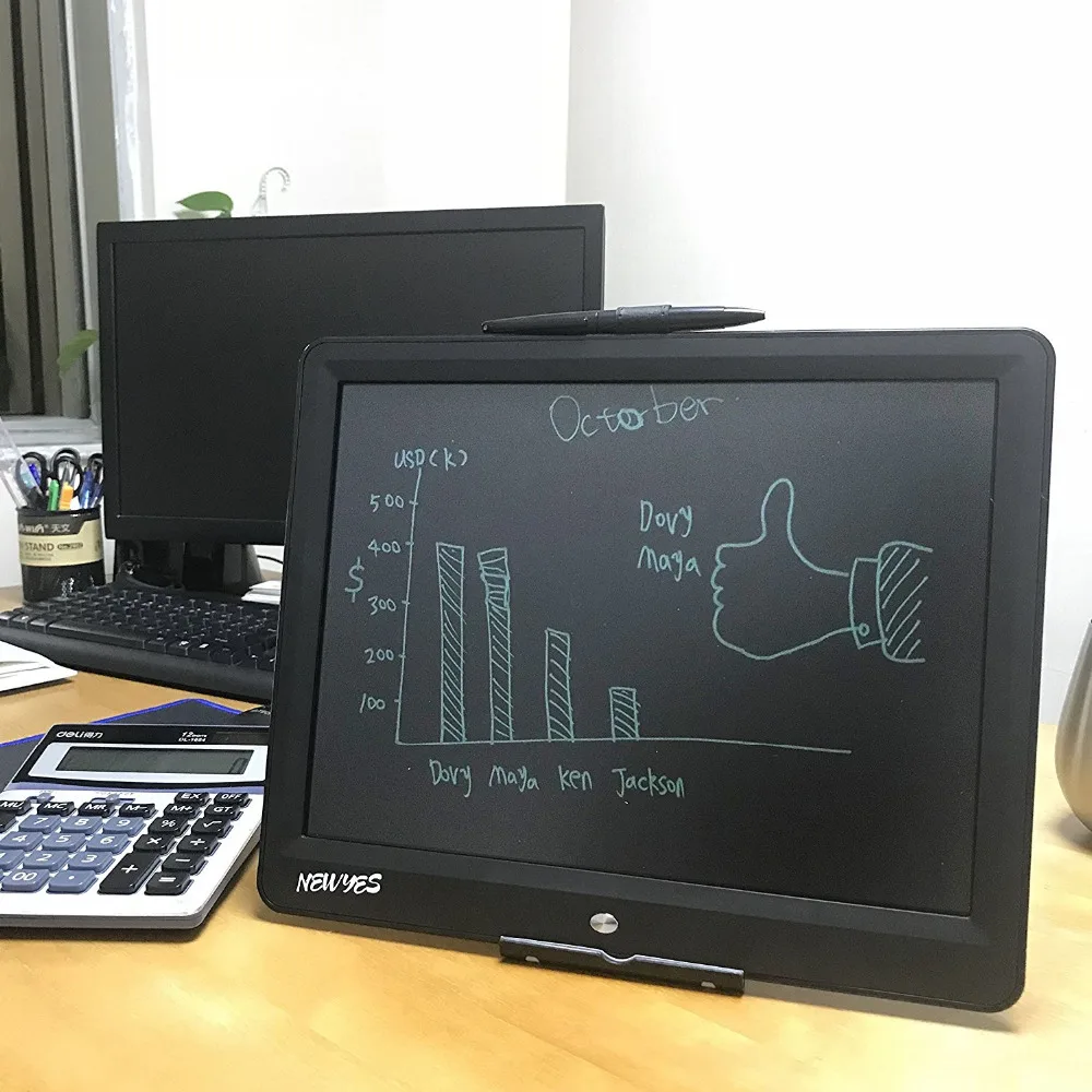 NEWYES 15 LCD Writing Tablet Erase ebook reader Drawing Tablet Electronic Paperless LCD Handwriting Kids Gift Writing Board Pad