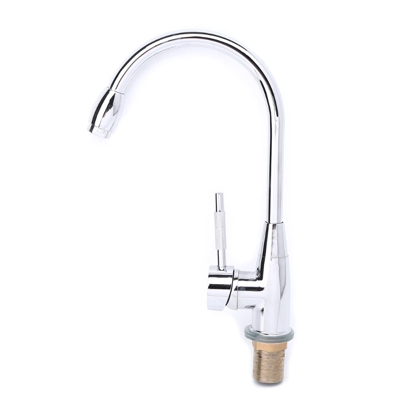 Chrome 360 Degree Swivel Alloy Kitchen Mixer Cold Hot Basin Sink Tap Faucet