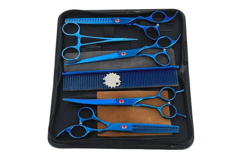 Tesoura para Cabeleireiros Tesoura para Corte de Cabelo Japão Polegada Barbeiro Suprimentos Titânio Profissional Cabeleireiro 440c 7 3 Japão 440c 7 polegada tesoura para cabeleireiros