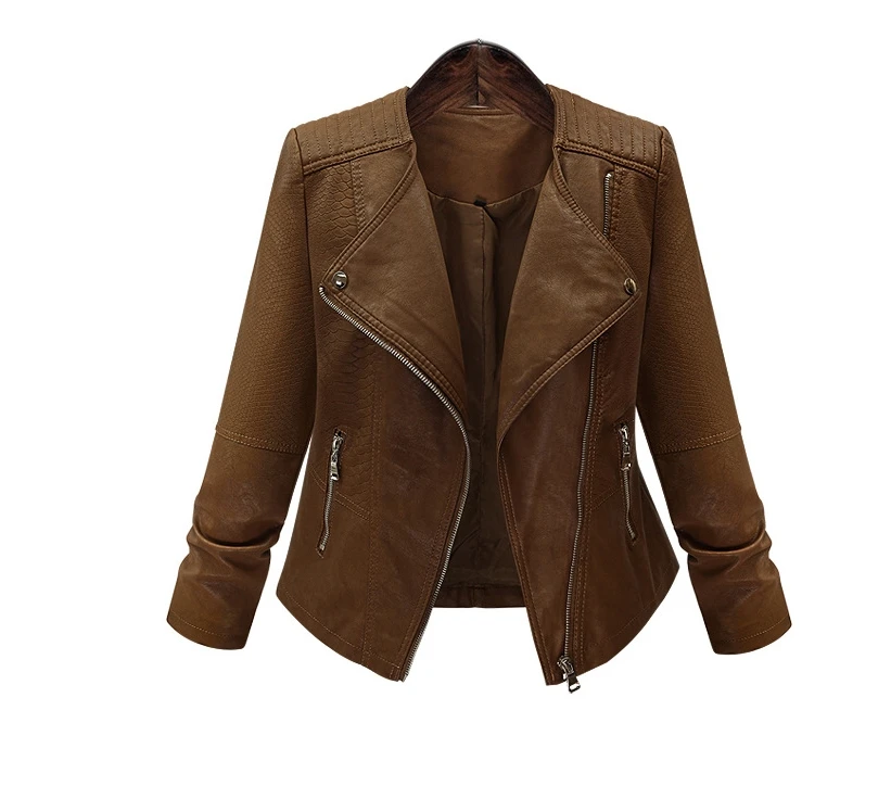 Popular Woman Brown Leather JacketBuy Cheap Woman Brown Leather Jacket