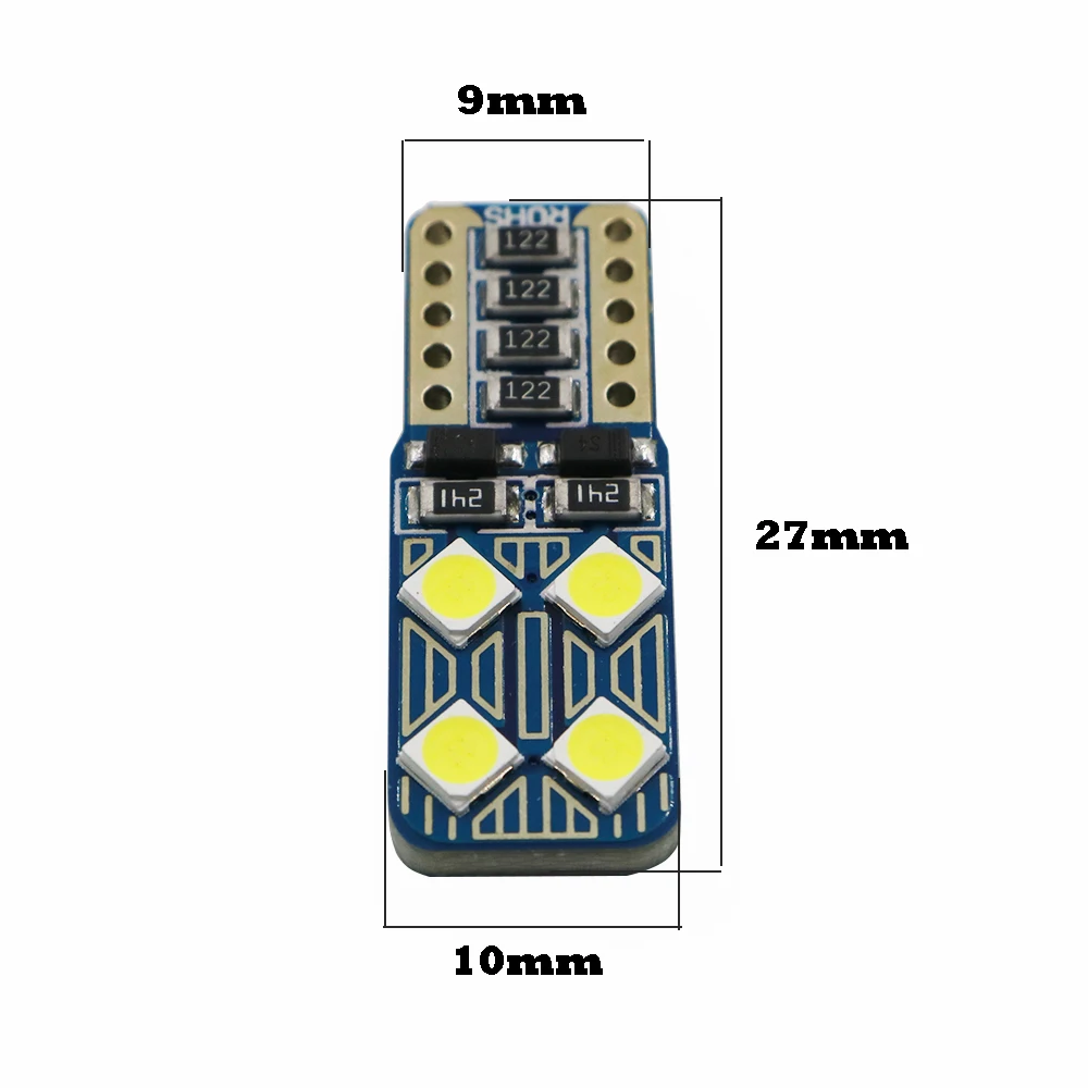 YSY 200X T10 W5W супер яркий 3030 2/4/6/8/10 SMD LED CANBUS без ошибок резервного копирования