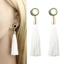 TIANCIFBYJS Пирсинг из нержавеющей стали беруши Винт Назад тоннели ушей болтаются пробки ушные канавки Носилки Пирсинг телесный туннель