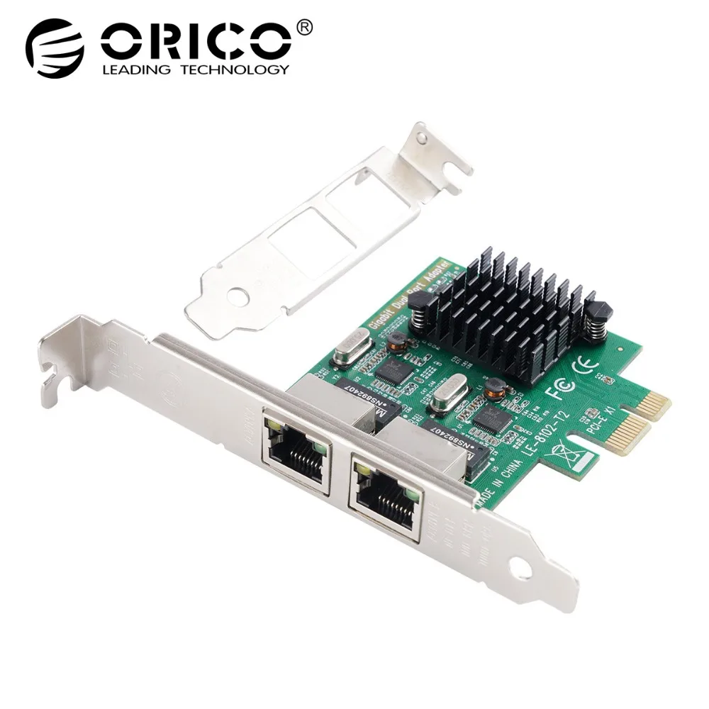 

ORICO 2 Port PCIE to Gigabit Network Adapter for Laptop Support Desktop Computer