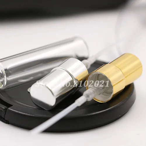 spesifikasi 200x5 ml botol isi ulang mini botol parfum atomizer clear kaca semprot botol wadah kosmetik tabung minyak esensi