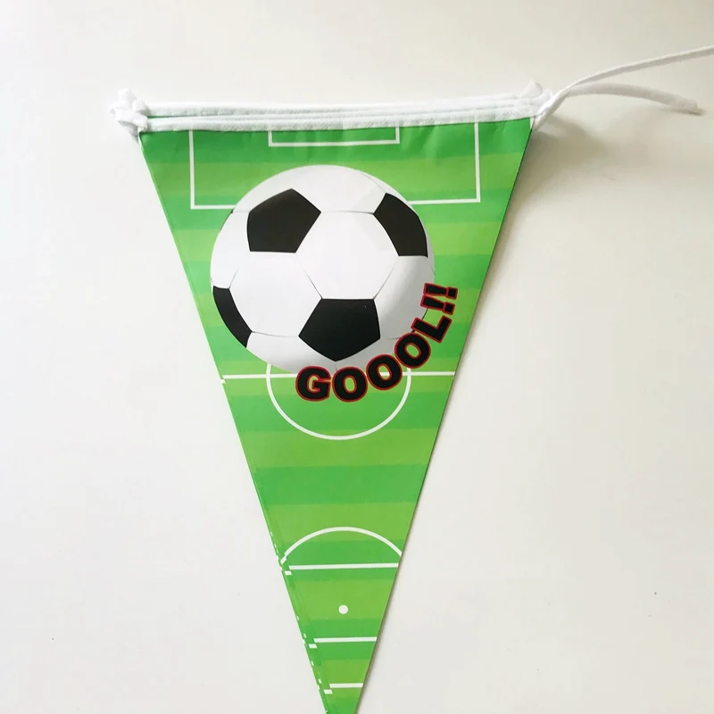 10 флагов/лот мира футбол тема вечерние бумажные баннеры флаги Кубок детский душ Дети День рождения украшения поставки