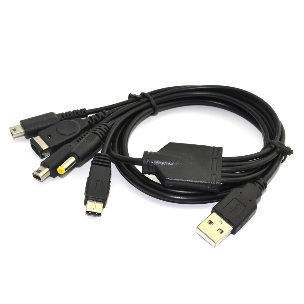 С информацией для отслеживания 5 в 1 USB кабель зарядного устройства шнуры Nintendo PSP