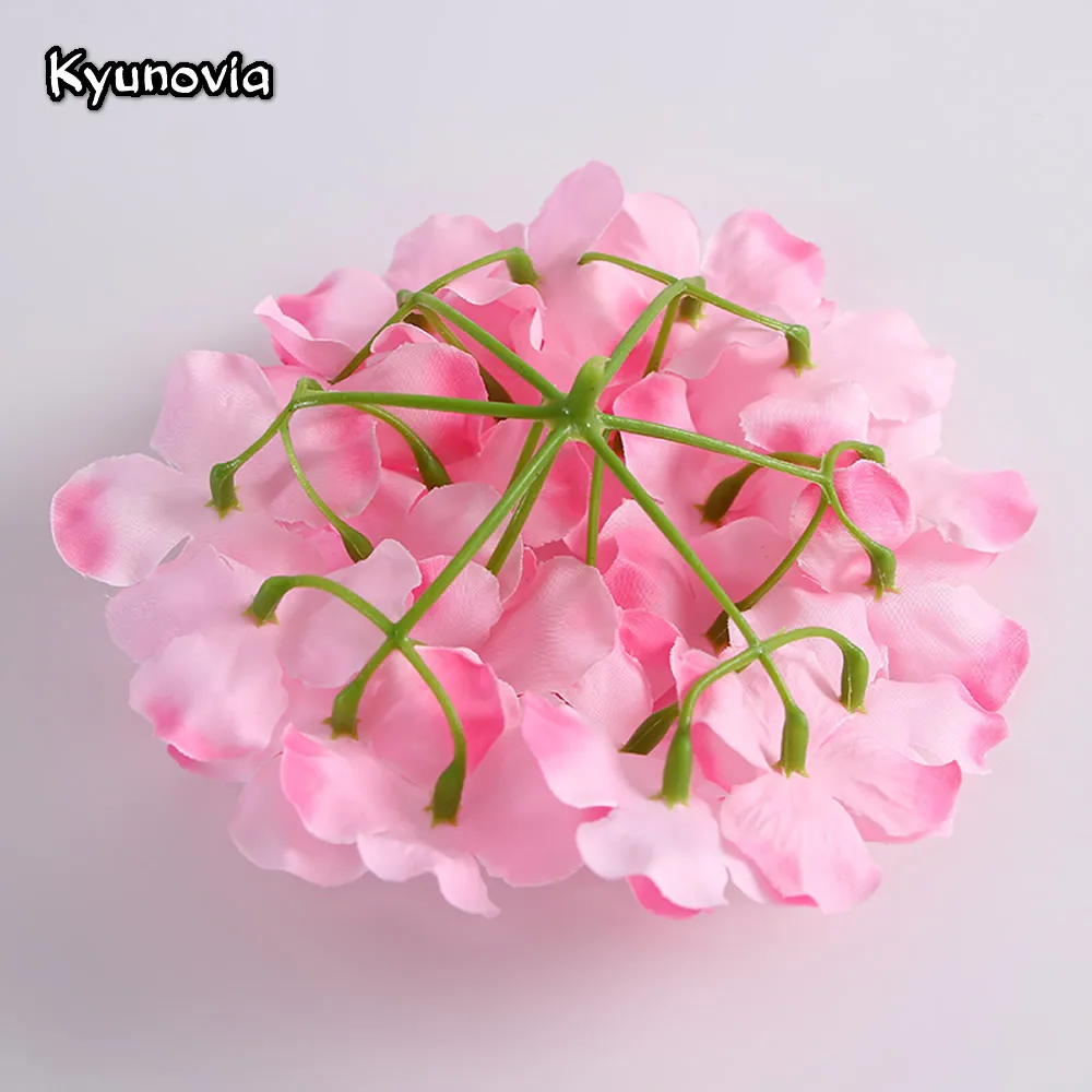 10 шт. искусственных шелковых гортензий Kyunovia гортензии для украшения дома на