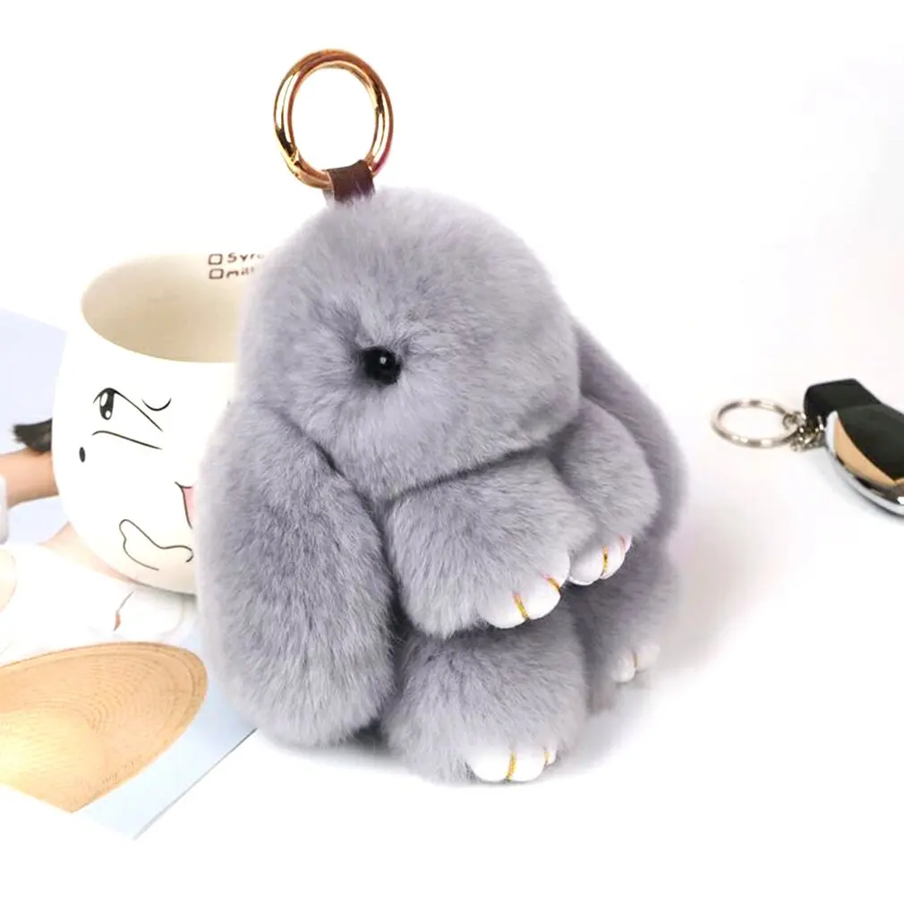 

New5 Colors 14cm Clever Bunny Pendant Rabbit Hanging Decoration Handbag Keychain Pendant Car Interior Hangings Car-styling Hot