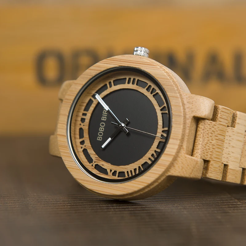 BOBO BIRD WN19 Wooden Watch Roman Digital Face Top Brand Luxury Clock for Men Best Gifts Items In Wooden Box BOBO BIRD WN19 Wooden Watch Roman Digital Face Top Brand Luxury Clock for Men Best Gifts Items In Wooden Box