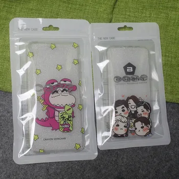 

New Mobile Phone Case Cover Retail Packaging Package Storage Bag for iPhone 4 4S 5 5S 6 Plus Plastic Ziplock Poly Packs White