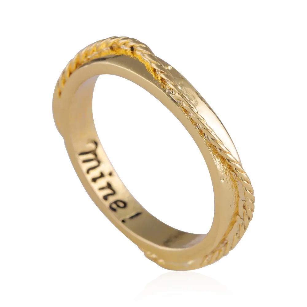 Rinhoo couple Ring for women party Anniversary Engagement Engrave mine Romantic wedding ring