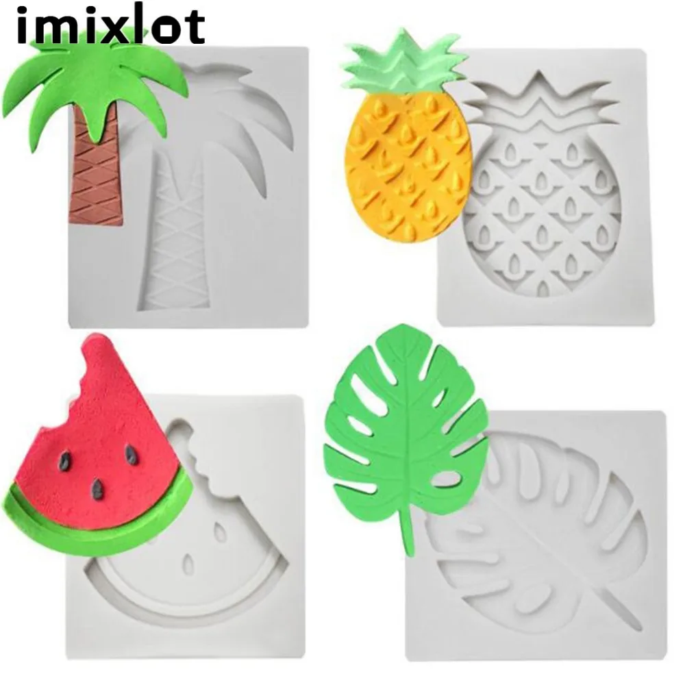Imixlot 1 шт. резак для печенья в форме тропических фруктов Пищевая силиконовая форма