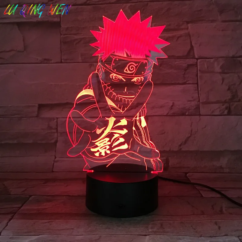 

Japanese Anime Naruto Led Night Light Touch Sensor Child Baby Nightlight Kids Present Japan Manga Table 3d Night Lamp Naruto