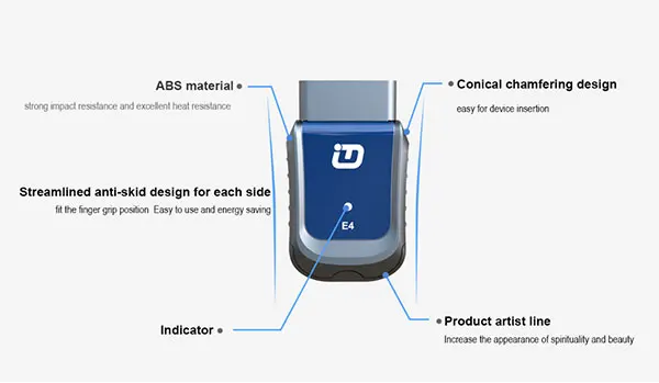 VPECKER E4 Easydiag Bluetooth полная система OBDII сканирующий инструмент для Android для ABS кровотечение/батарея/DPF/EPB/инжектор/сброс масла/TPMS