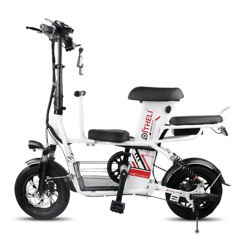 Flash Deal Folding electric bicycle 12-inch parent-child electric bike Removable battery electric bicycle adult folding scooter 16