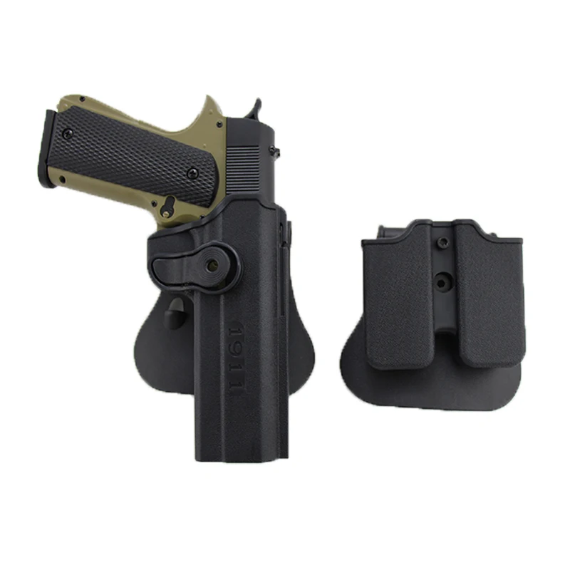 

IMI Quick Release 1911 Gun Holster Right Hand Belt For M1911 Airsoft Pistol Holster Hunting Combat Shooting with Magazine Pouch