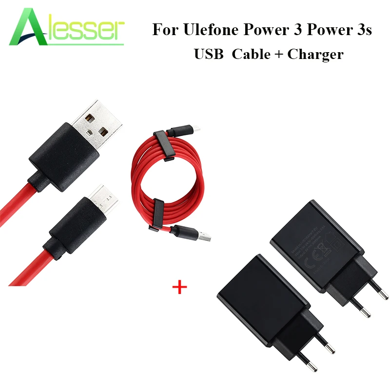 Alesser For Ulefone Power 3 Power 3s Charger Adapter USB