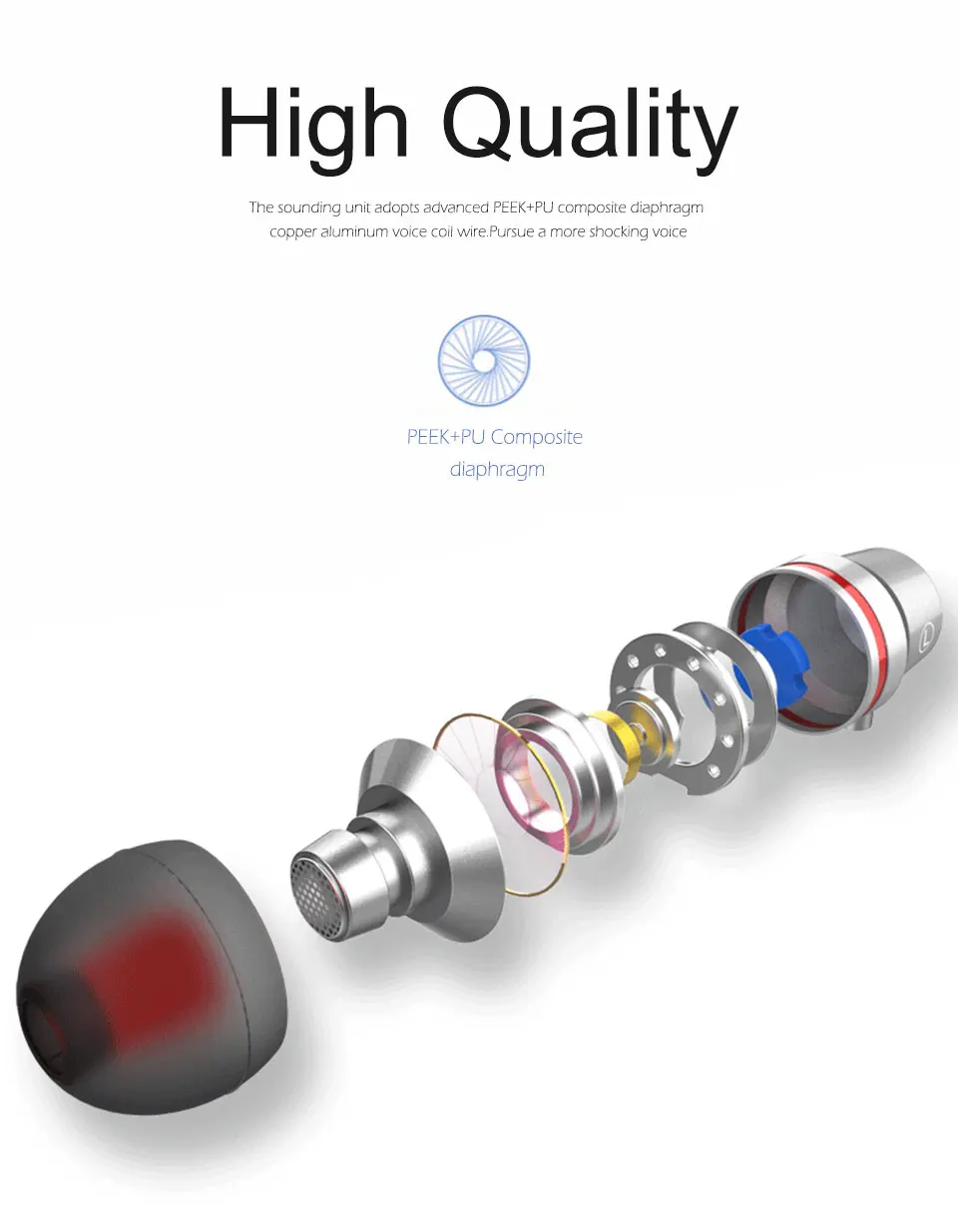 Earphones Metal Magnetic Stereo sports Bass Headset 3.5mm In-Ear Earbuds Earphone With Microphone headphones for Smart Phone (5)