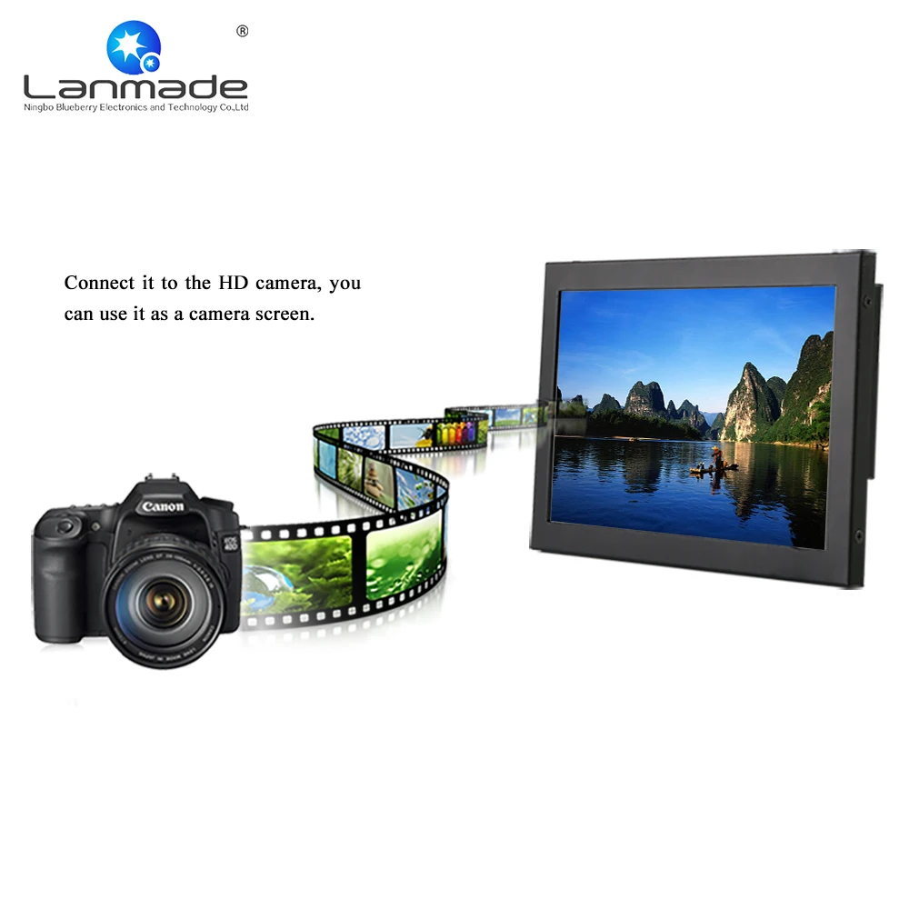 10 дюймовый Настольный небольшой ЖК монитор с открытой рамкой vga dvi hd tft 12 В