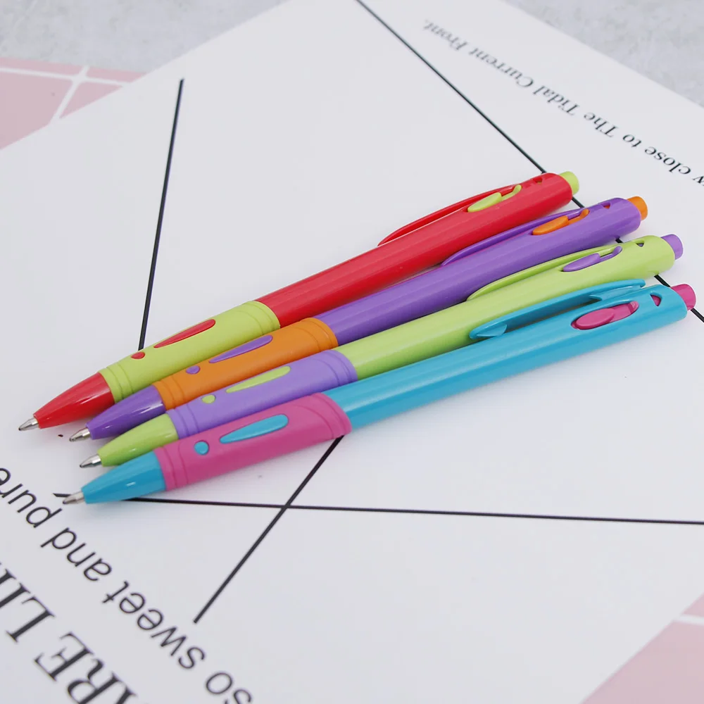 

Limit shows 4 Pcs / Set - Plastic Ballpoint Pen - Red, Black, Blue, Transparent Ballpoint Pen - 0.7mm