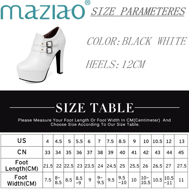 Модные женские ботинки высокие сапоги до бедра из искусственной кожи на квадратном каблуке и платформе мотоботы Размеры 33-43, лидер продаж, MAZIAO