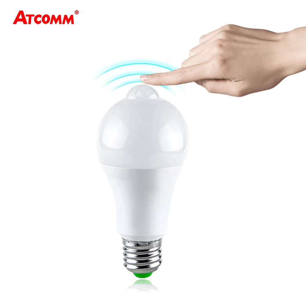 E27 датчик движения радар светодиодный ночник 12 Вт 18 85 265 в B22 Ampoule LED лампа гараж